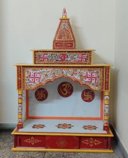 White marble polished indoor temple