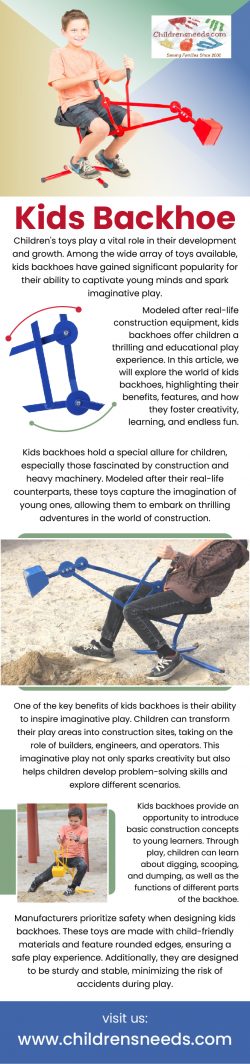 Discover Endless Adventures with the Kids Backhoe