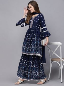 Buy Kurta Sharara Dupatta Set from Stylum