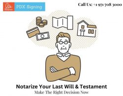 Notarize your last will and testament