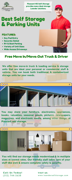 The Perfect Solution for Moving and Storage at Pleasant Hill Storage