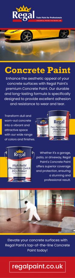 Regal Paint: Unleash Creativity with High-Quality Concrete Paint