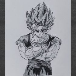 How to Draw Vegito Super Saiyan Blue | Step-by-Step Drawing Tutorial | Pencil Sketch