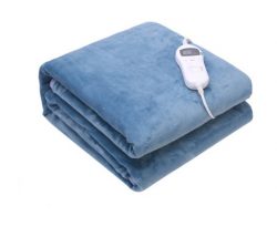 Double Sided Extremely Soft Flannel Fleece Heated Throw