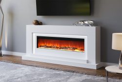 White Electric Fireplace