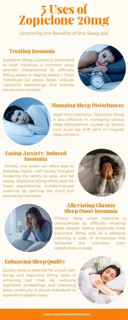 5 Uses of Zopiclone 20mg: Unlocking the Benefits of this Sleep Aid