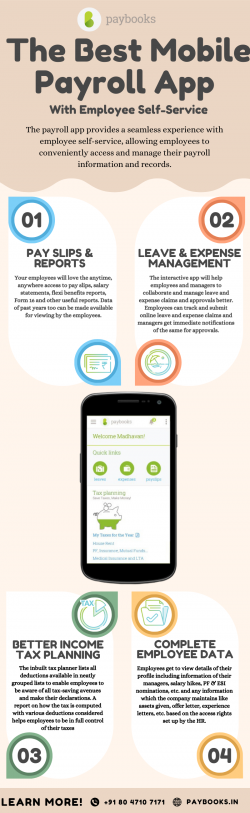 Best Payroll App with Employee Self-Service in India – Paybooks