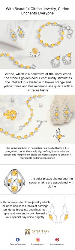 With beautiful citrine jewelry, citrine enchants everyone