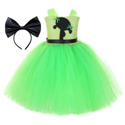 Powerpuff Girls Costume, Buttercup Girl Gauze Dress $39.95