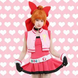 Powerpuff Girls Costume, Blossom 8 Piece Set $109.95