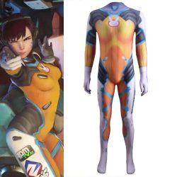 Overwatch D.Va Blueberry Jumpsuit, Dva Cosplay Suit $99.95