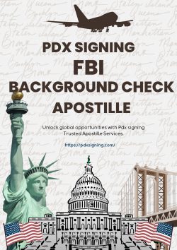 FBI background check apostille