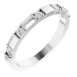 Round Diamonds Anniversary Band for Women