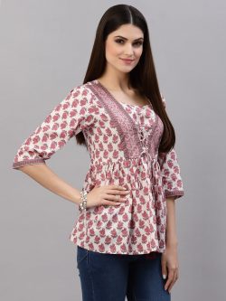 Buy Stylish and Comfortable Cotton Printed Top – Stylum