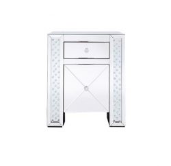 Hap-phenix HP20-6033 55.5x35x65.5cm Clear Crystal Diamonds Cabinet Glass Decorative Furniture 1d ...