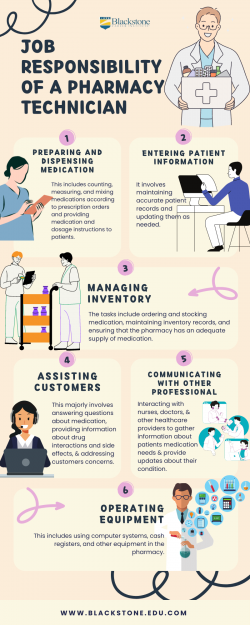 The Top Major Job Responsibility Of a Pharmacy technician