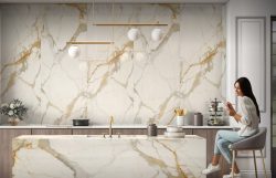 Large Porcelain Tile Kitchen Countertops