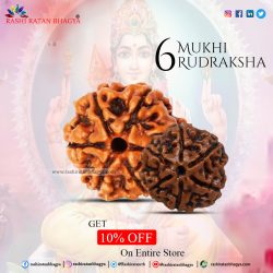 Get 10% Discount Buy 6 Mukhi Rudraksha Beads this Shravan Maas