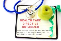 Health care directive notarized