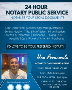 Notary Public Tualatin Oregon