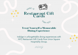 NYC Restaurant Gift Cards: Treat Yourself a Memorable Dining Experience – USHG