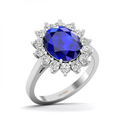 Elegance Personified: Blue Sapphire Ring