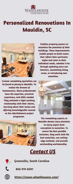 Top Custom Renovations in Mauldin, South Carolina