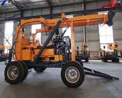 Trailer-mounted Water Well Drilling Rig