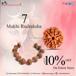 Offer by rashi ratan bhagya :10 % of on 7 Mukhi Rudraksha