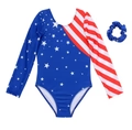 4TH OF JULY FLAG STAR LEOTARD