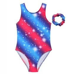 4TH OF JULY SPARKLY STARS STRIPES LEOTARD