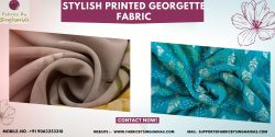 stylish printed georgette fabric