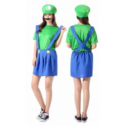 Mario Costume, Sexy Mario Themed Cosplay Costume For Women Green $39.95