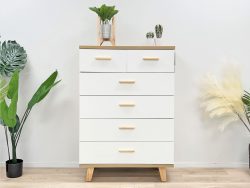 Alton Tallboy 6 Drawers – Oak