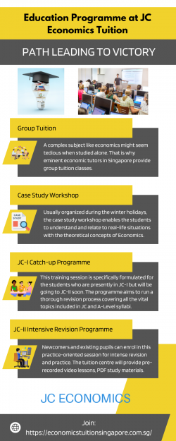 Education Programme at JC Economics Tuition: Path leading to victory!