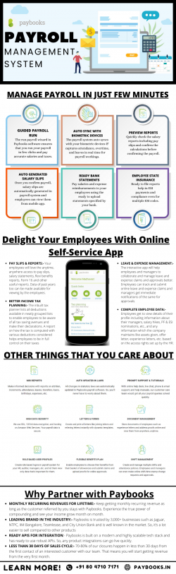 Best Payroll Management Software in India for Every Business – Paybooks