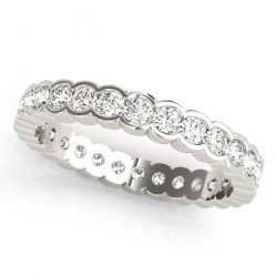 Unique Women Eternity Band with Round Diamonds