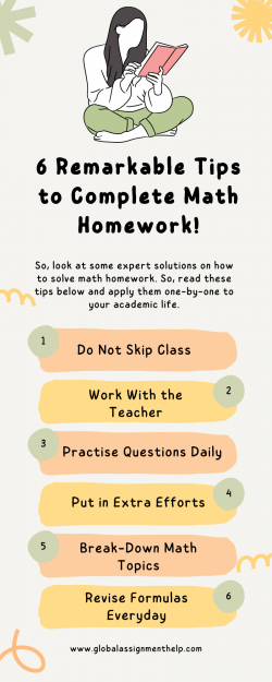 6 Remarkable Tips to Complete Math Homework