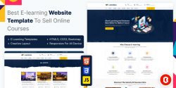 E-learning Website Template