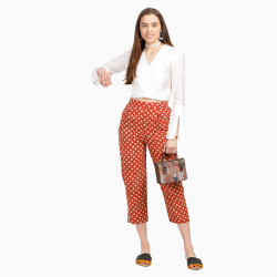 Eco Friendly Trousers – Alpana Cotton Hand Block Printed