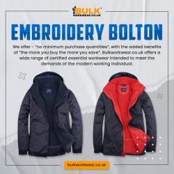 Exquisite Embroidery Services in Bolton – Elevate Your Style