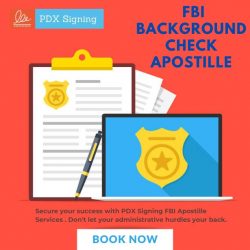 FBI Background check apostille services