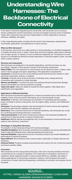 From Aerospace to Healthcare: The Versatility of Wire Harnesses