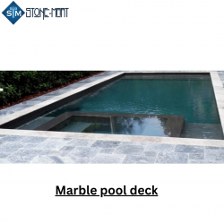 “Swim in Style: Transforming Your Poolside with Marble Elegance”