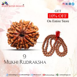 Buy Original 9 Mukhi Rudraksha in Shravan Maas and get 10% off