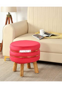 Ottoman Stool for Living Room (Pink)