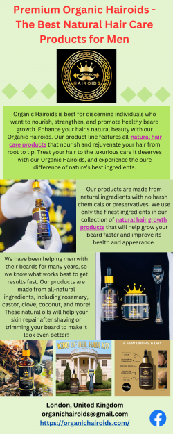 Premium Organic Hairoids – The Best Natural Hair Care Products for Men