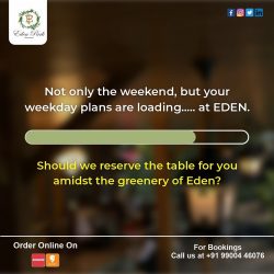 Seamless Restaurant Table Booking at Eden Park: Reserve Your Spot Now