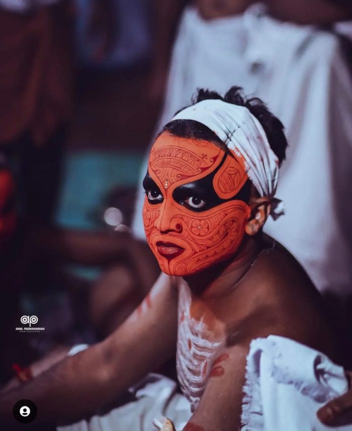 Facial Adornments during a Theyyam Festival