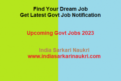 Upcoming Govt Jobs